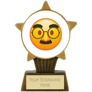 Funny Face Emoji Star Award
